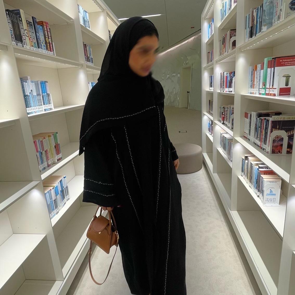 Sofia abaya - embroidery black