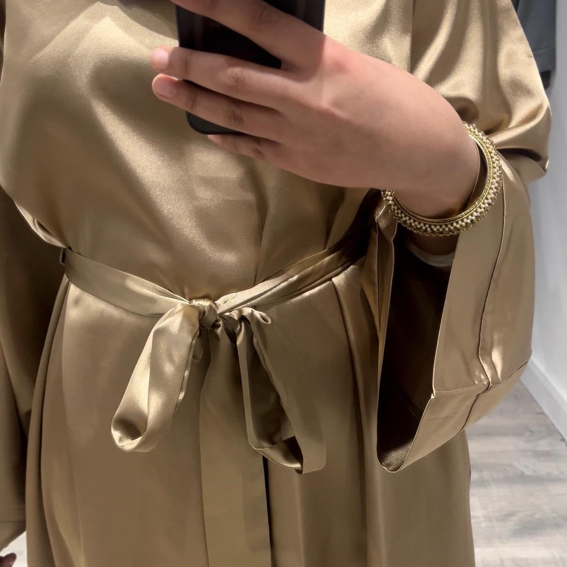 Satin silk inner slip dress