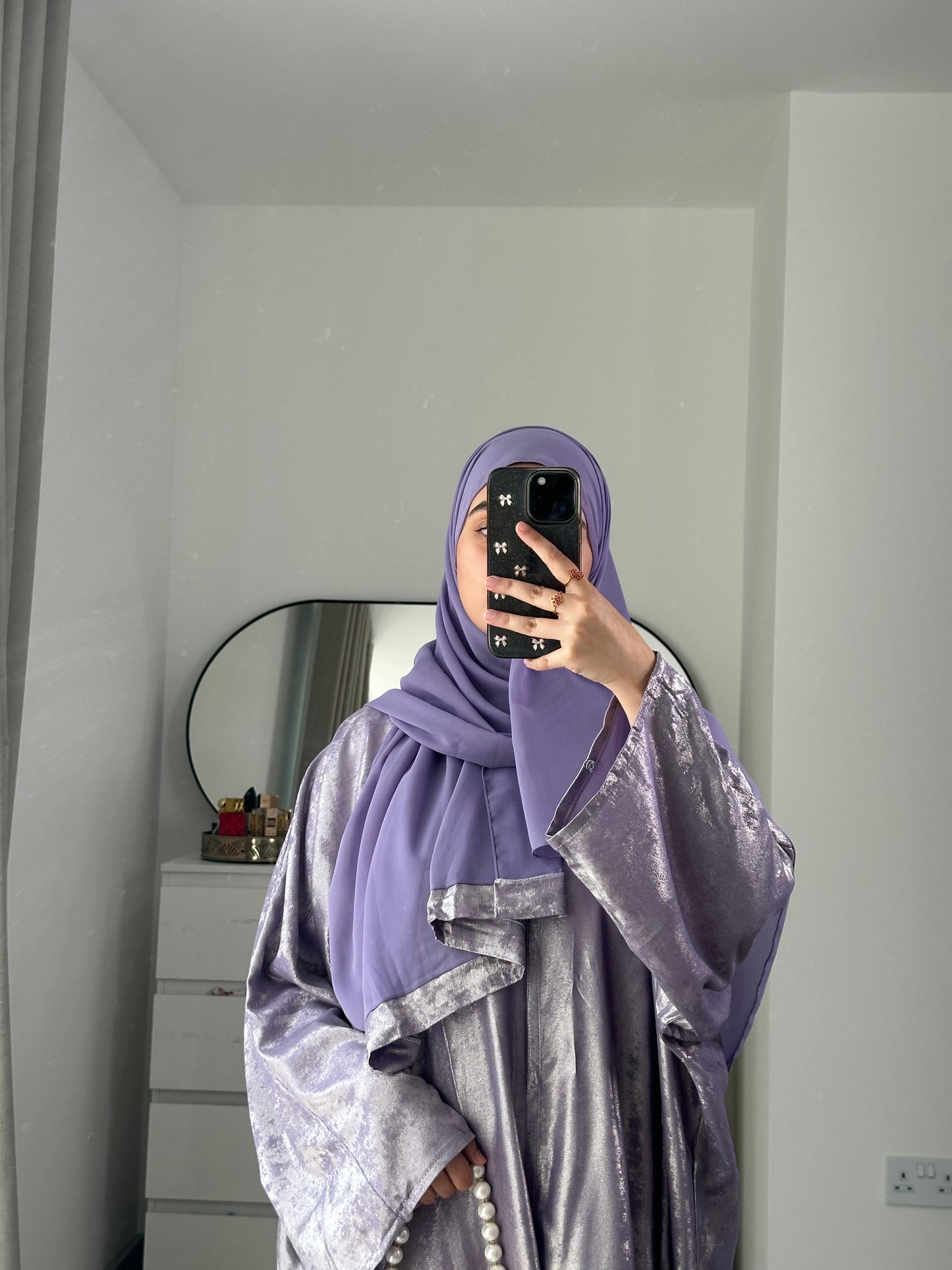 Esra Metallic Open Abaya *NEW*