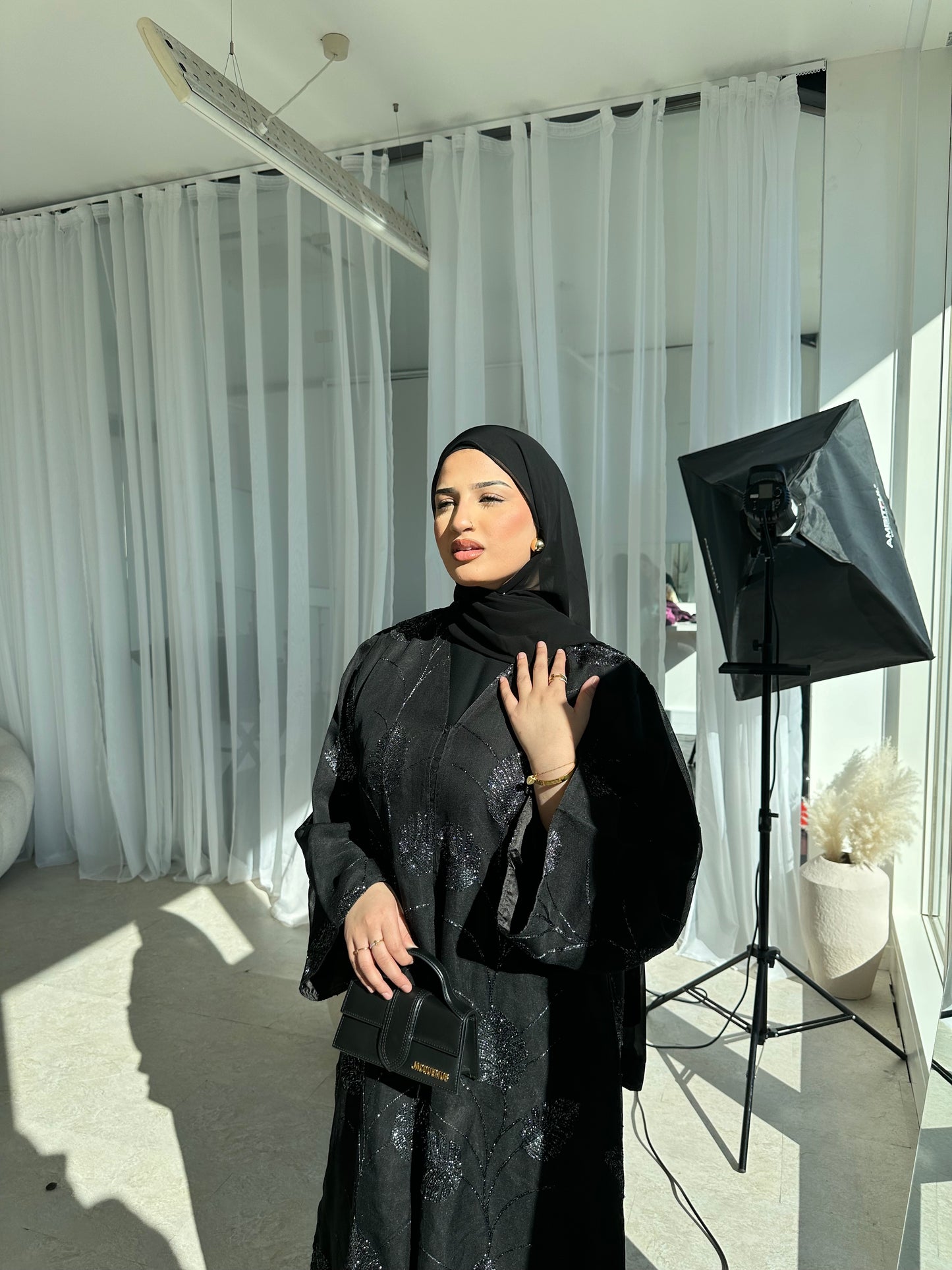 Amira 2.0 Luxury Black Buttoned Abaya LIMITED EDITION DROP