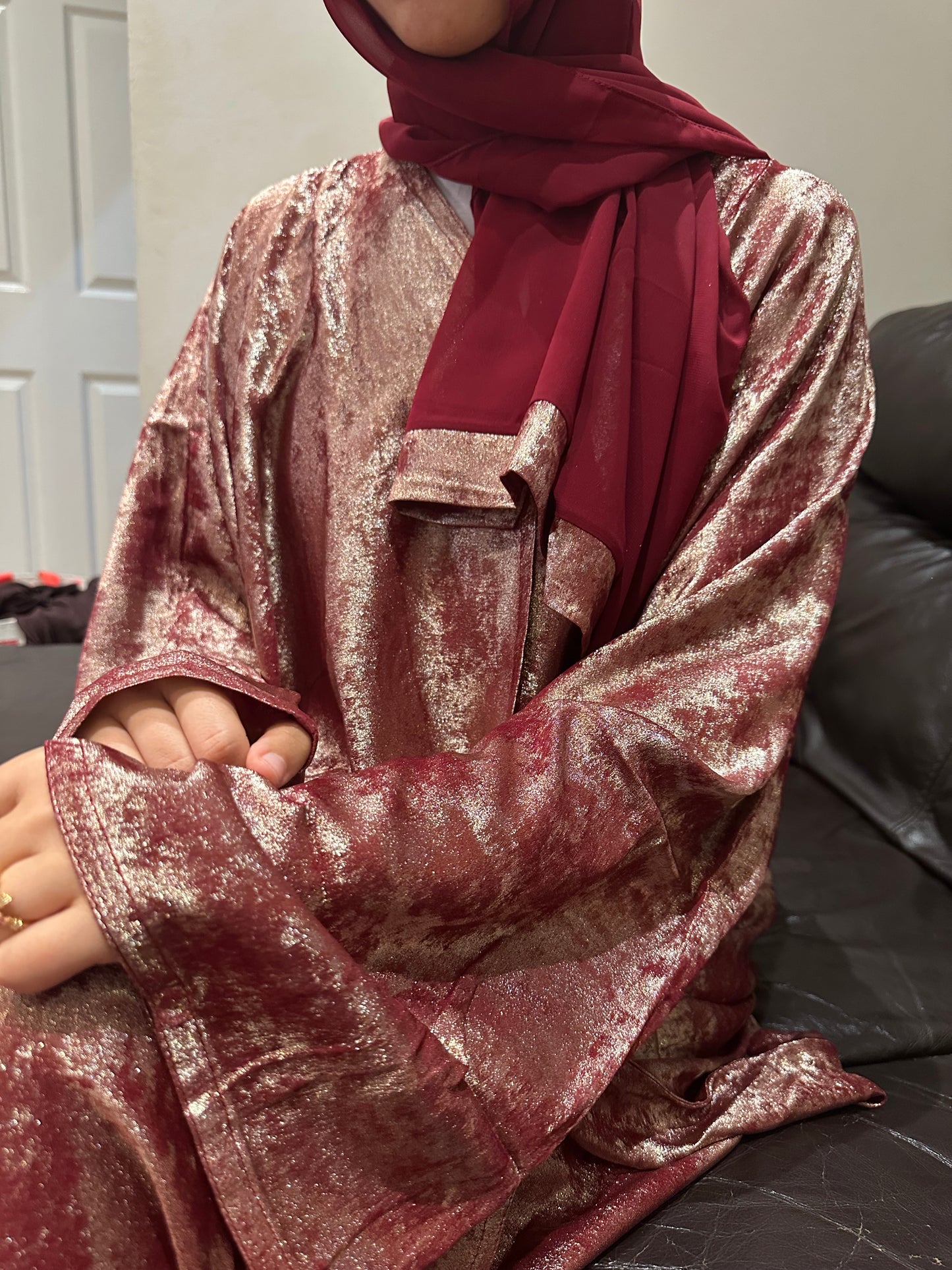 Esra Metallic Open Abaya *NEW*