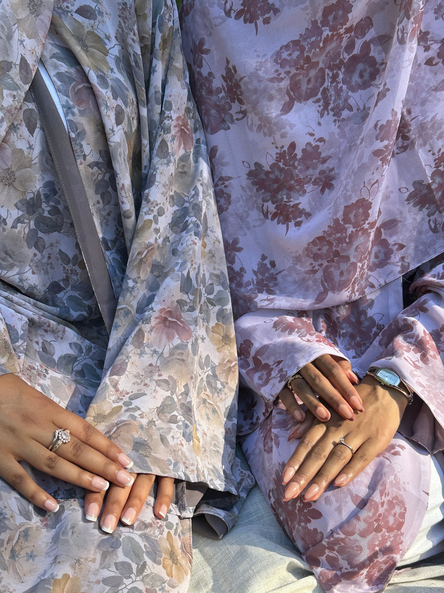 *EX DISPLAY* Warda floral printed abaya *EX DISPLAY*