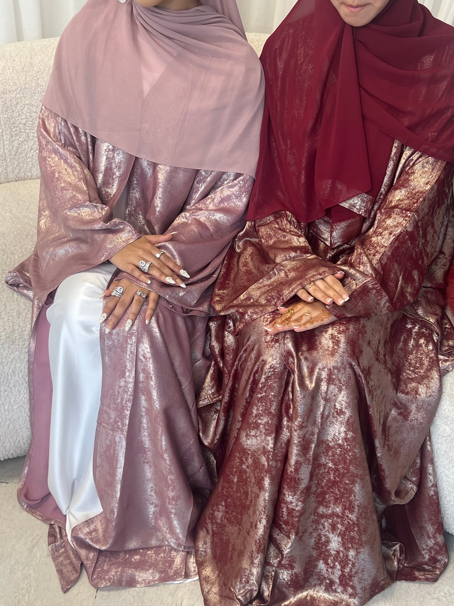 Esra Metallic Open Abaya *NEW*