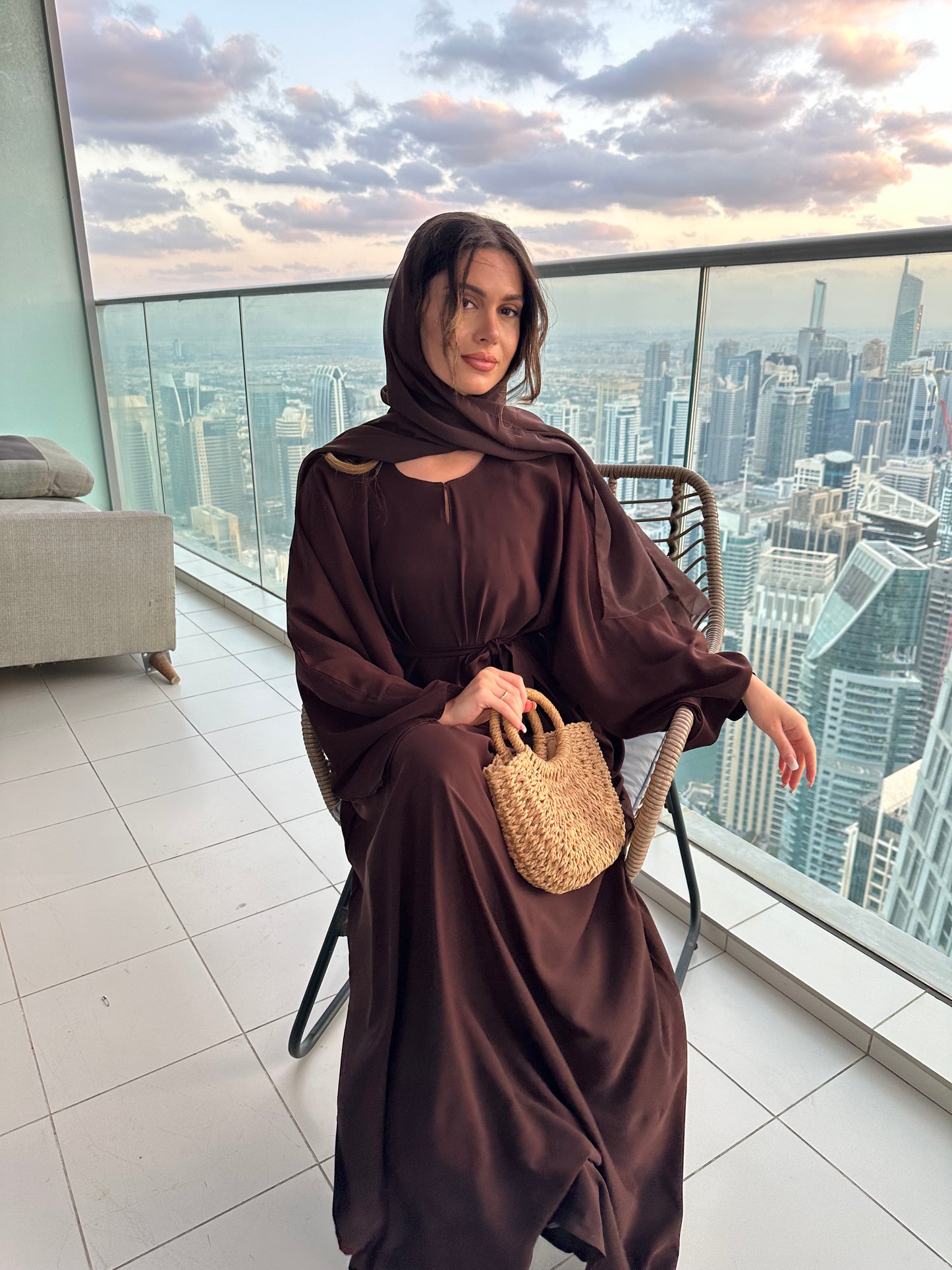 Premium Korean nida everyday closed abaya