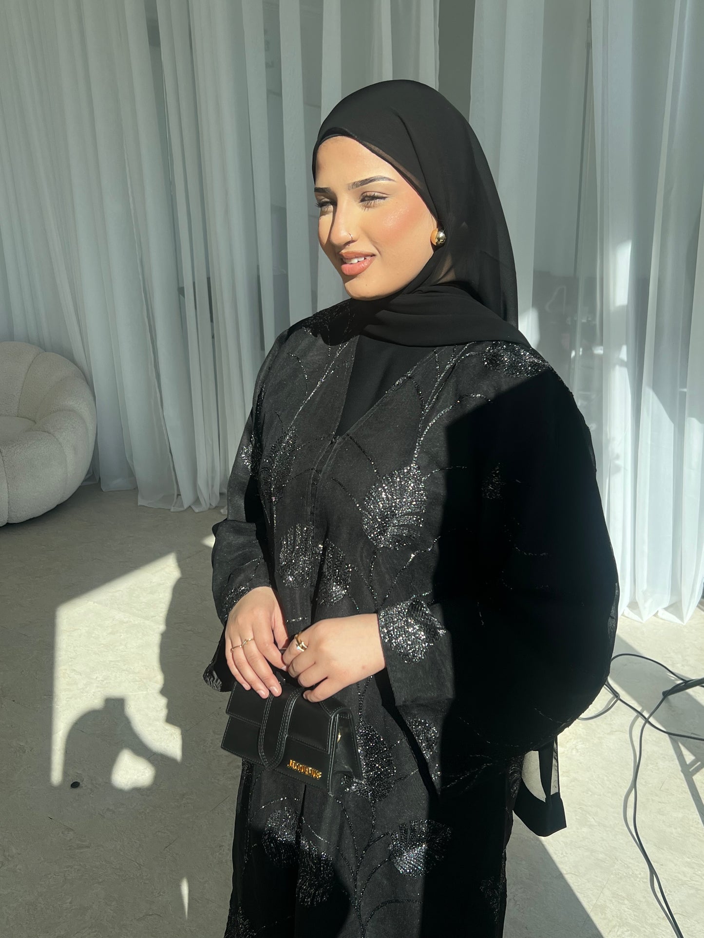 Amira 2.0 Luxury Black Buttoned Abaya LIMITED EDITION DROP