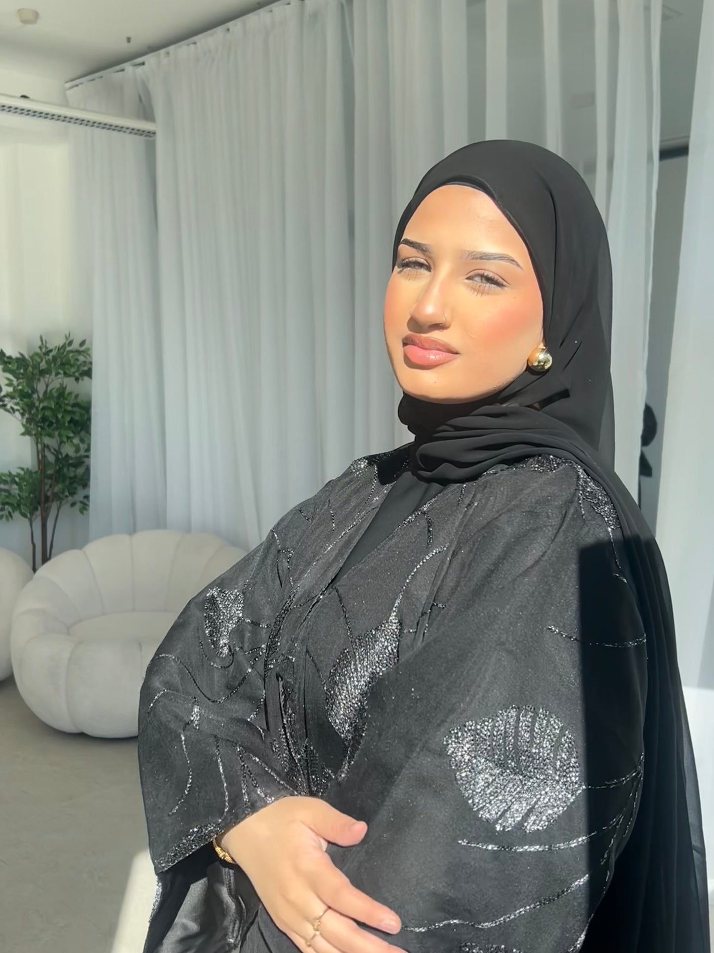 Amira 2.0 Luxury Black Buttoned Abaya LIMITED EDITION DROP