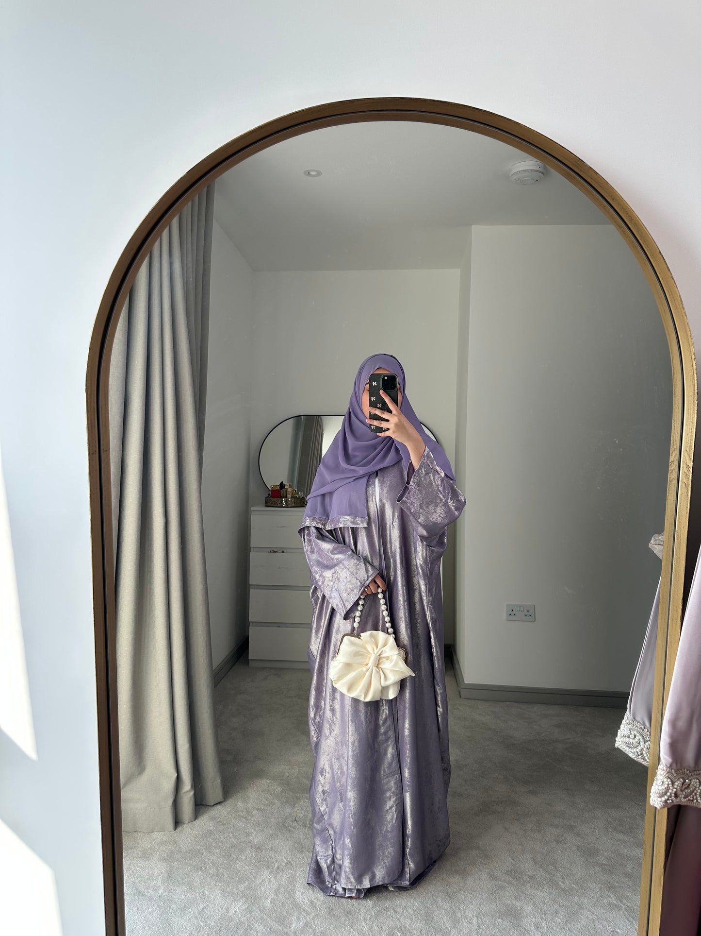 Esra Metallic Open Abaya *NEW*