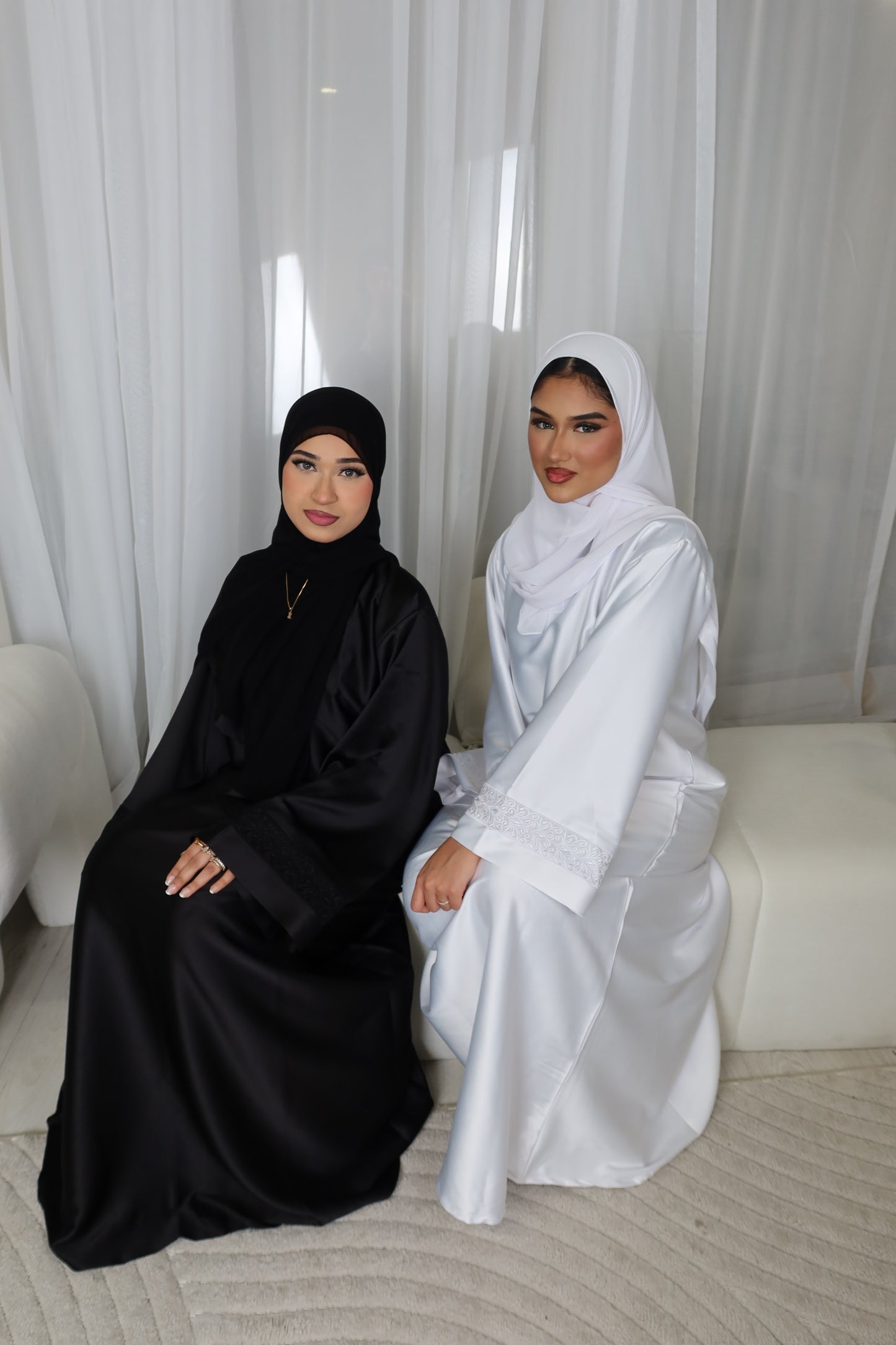 *EX DISPLAY* Marwa closed abaya with lace *EX DISPLAY*