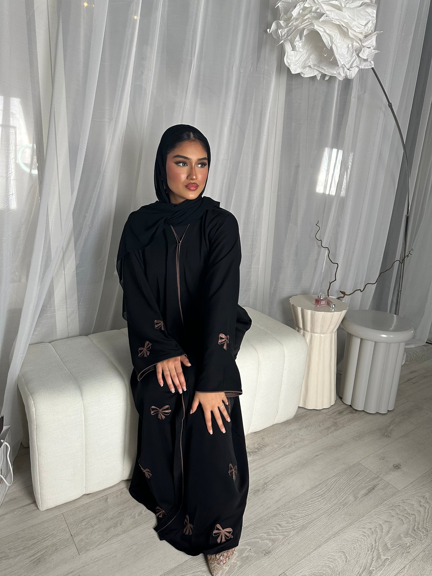Latifa embroidery abaya *ex display *