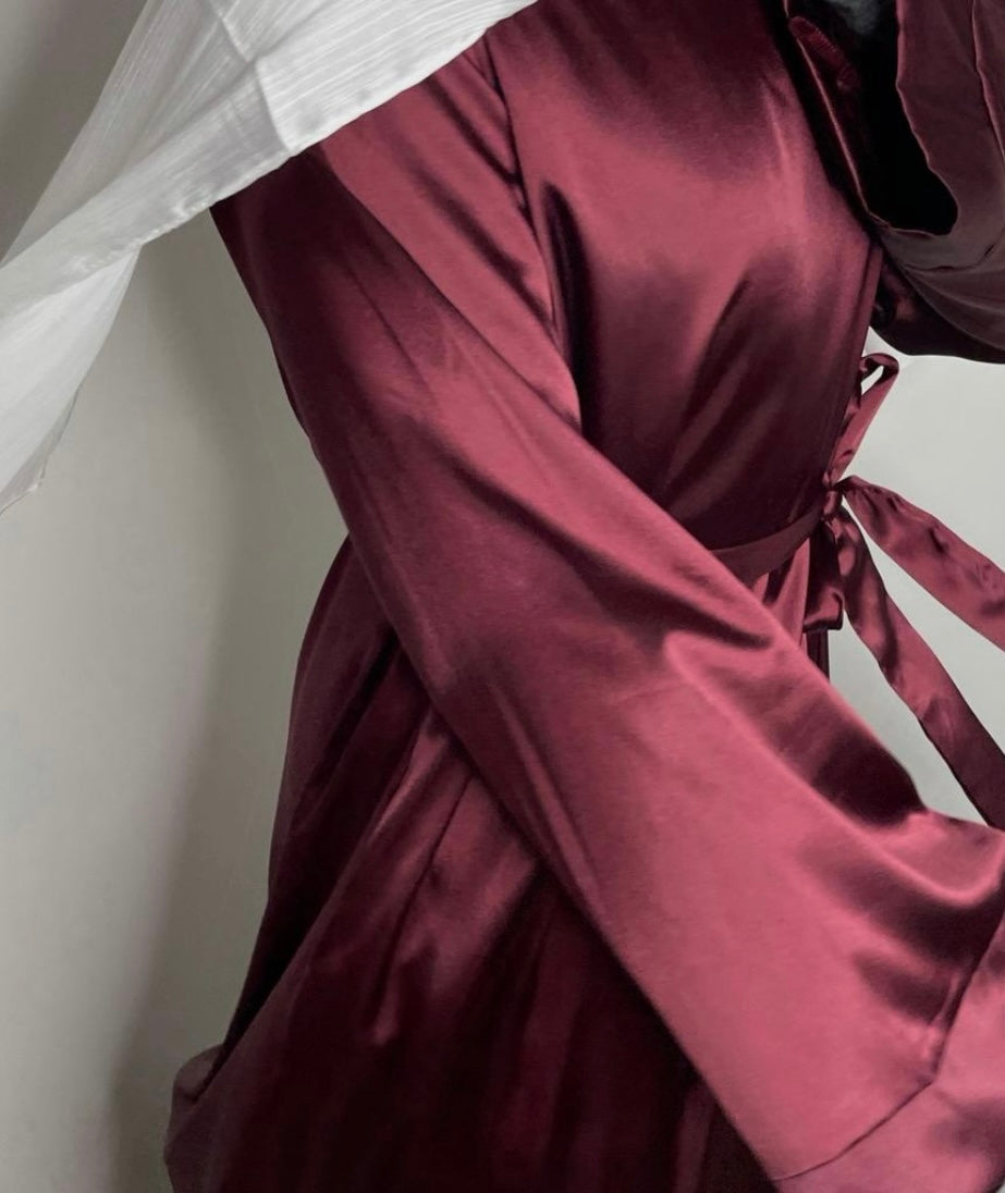 Satin silk inner slip dress