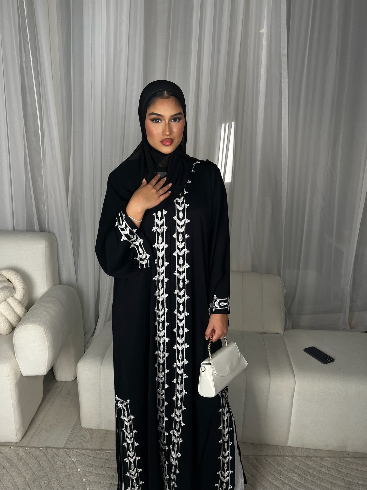 Jamila embroidery abaya