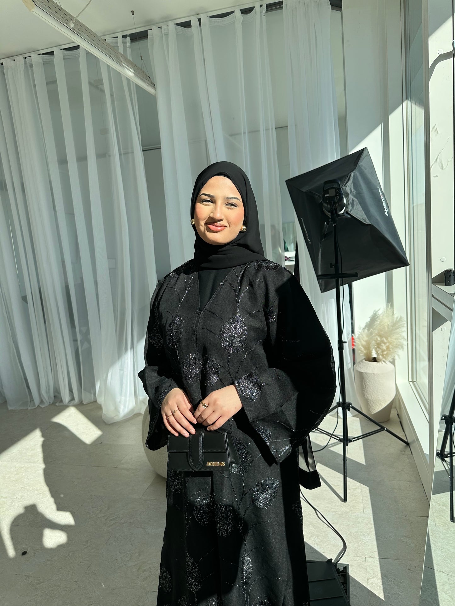 Amira 2.0 Luxury Black Buttoned Abaya LIMITED EDITION DROP