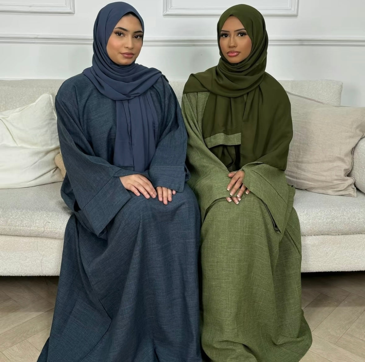 Closed Linen Abaya