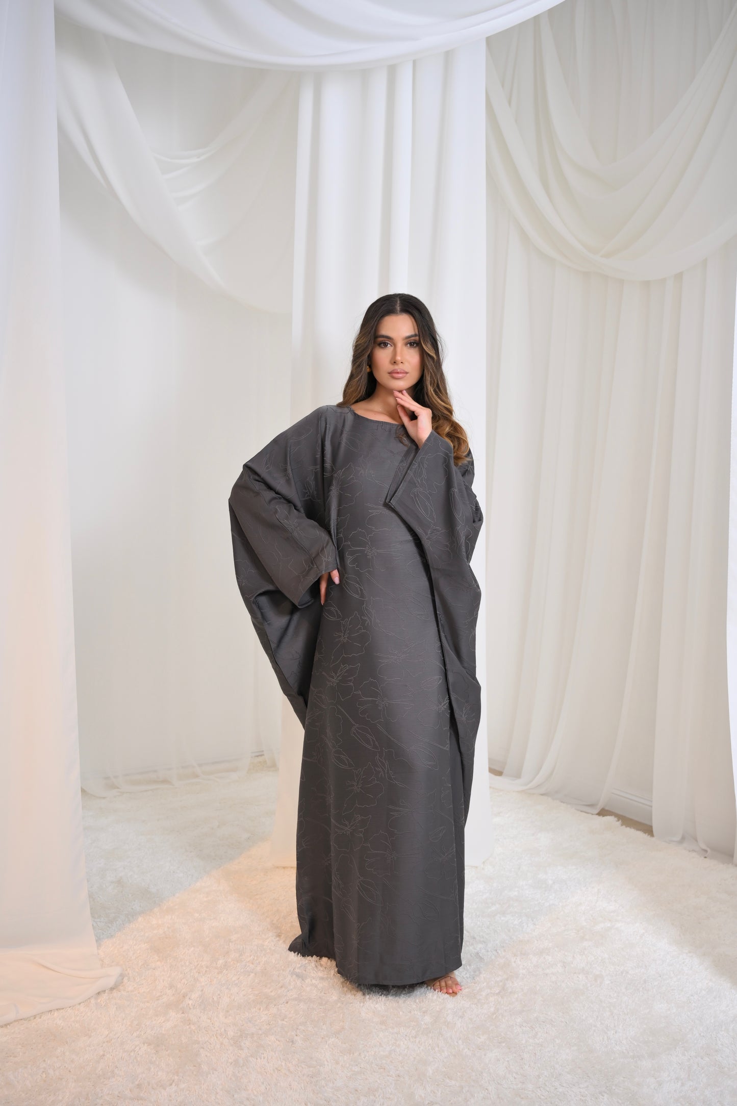 Inayaat Batwing Abaya (Inner Belt)