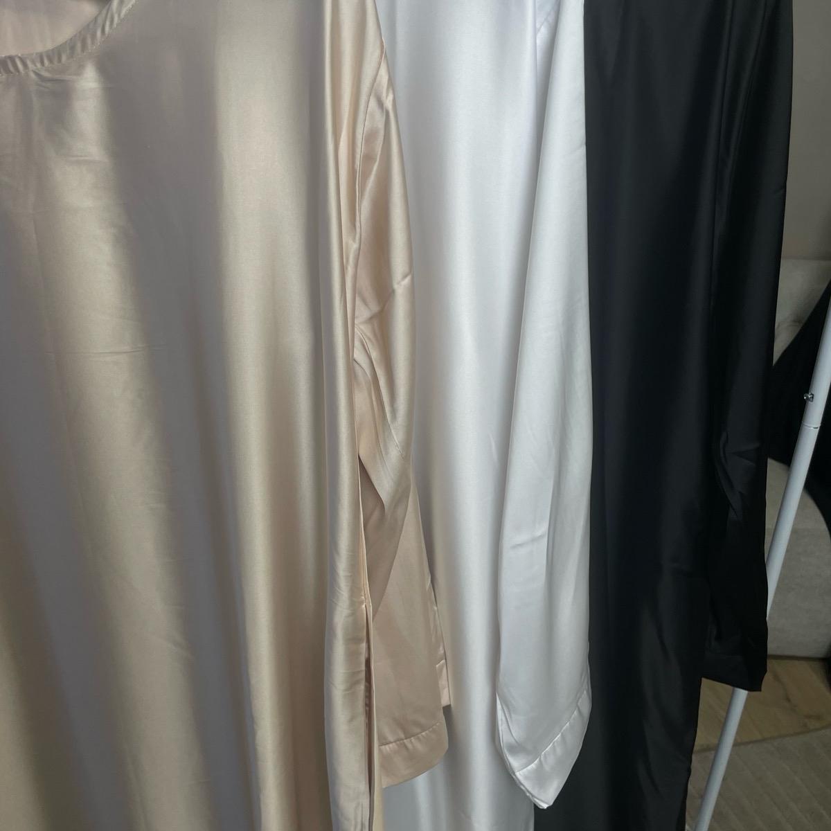 Satin silk inner slip dress