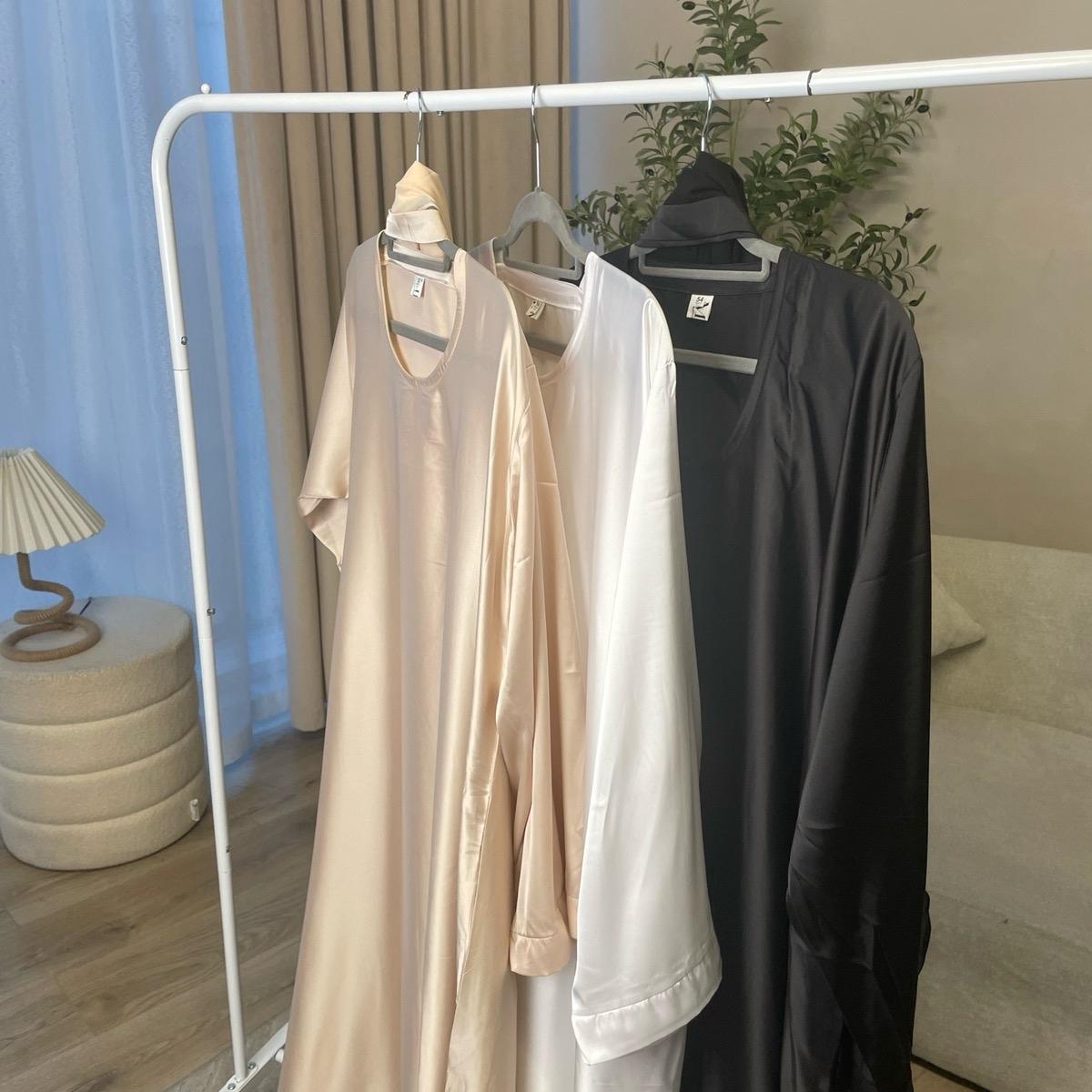 Satin silk inner slip dress
