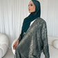 Esra Metallic Open Abaya