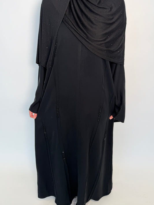 Nisa 2.0 Embellished Black Abaya