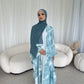 Layaan Tie-Dye Print Butterfly Abaya