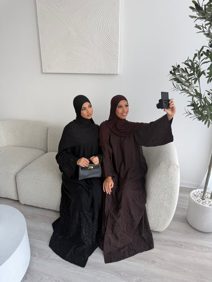 Hajra embroidery abaya