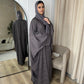 Fatima Open Batwing Printed Abaya