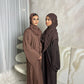 Nida Coloured Abaya chocolate brown *ex display*