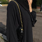 Lamia Cuffed Sleeves Crepe Prayer Abaya with Pockets