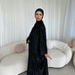 Esra Metallic Open Abaya