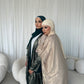 Esra Metallic Open Abaya