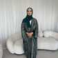 Esra Metallic Open Abaya