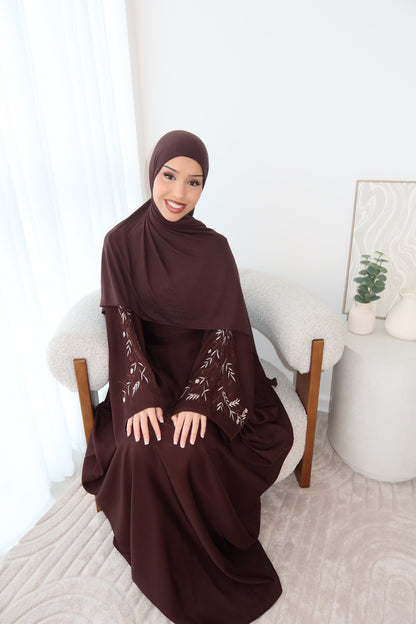 Anissa batwing with embroidery abaya (ex display **)