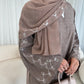 Muna Linen Embroidery Abaya