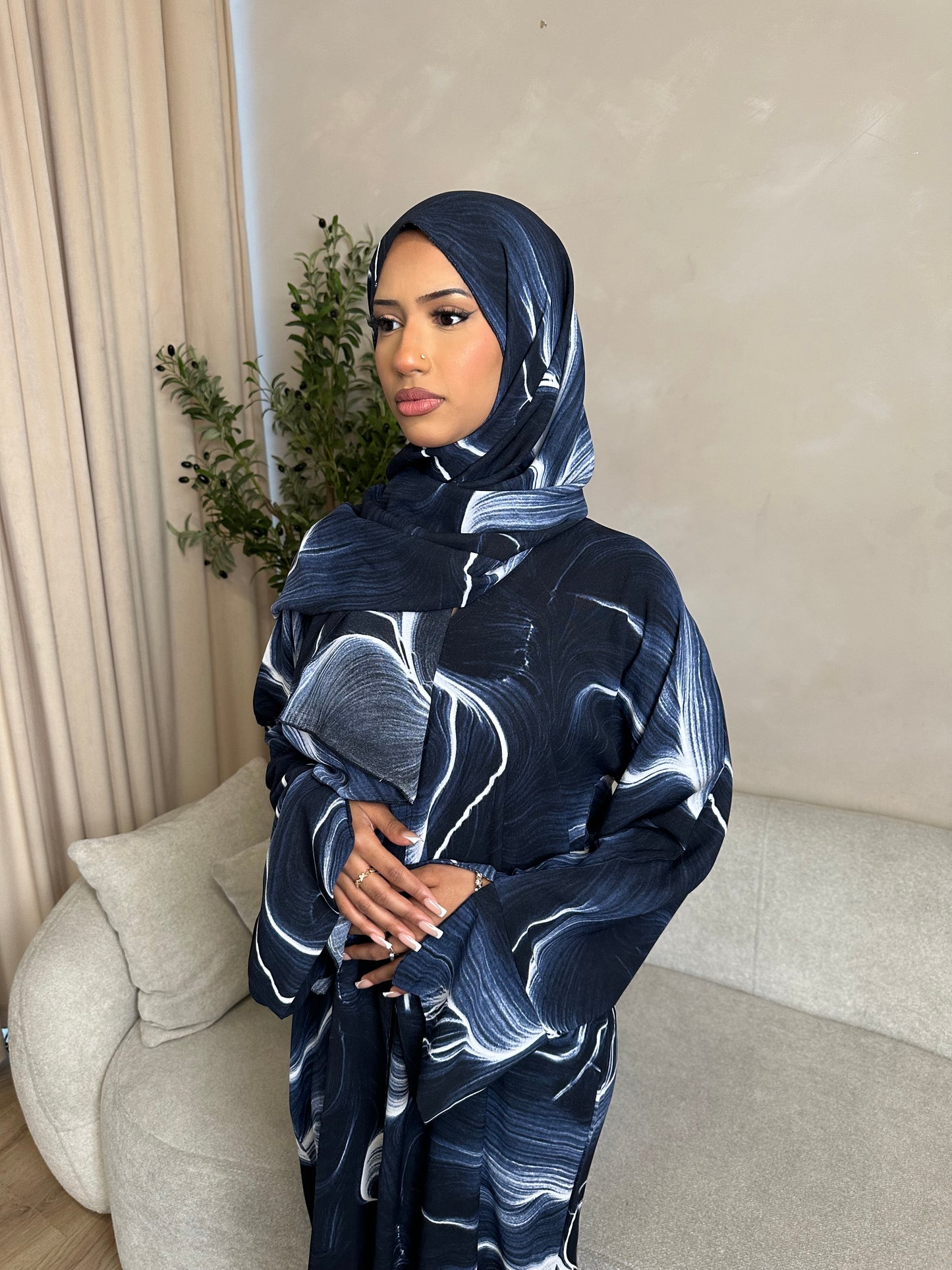 Sara Tie-Dye Print with Matching Hijab