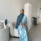 Layaan Tie-Dye Print Butterfly Abaya