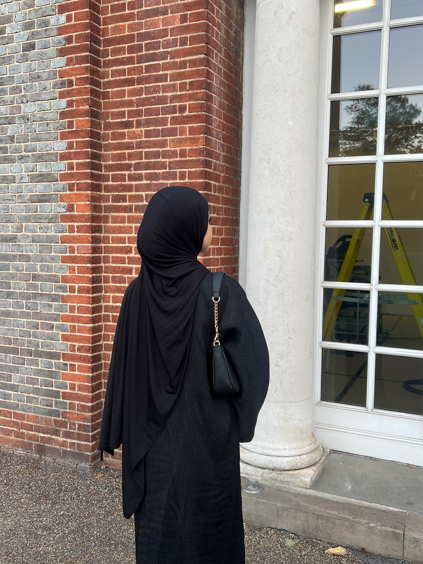 Rahma crushed linen open abaya