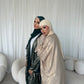 Esra Metallic Open Abaya