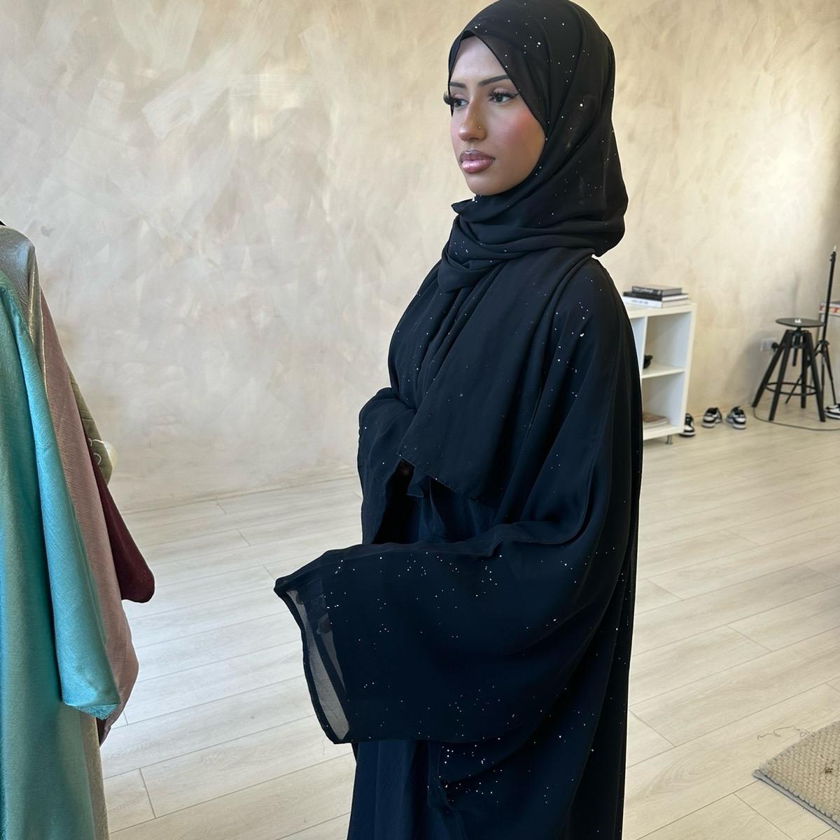 Hayaati BATWING glitter abaya set with inner