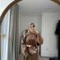 Corduroy Winter Closed Abaya - Split Sleeve (New Colours)