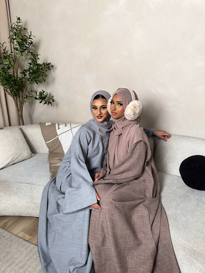 Linen closed Abaya *ex display model*