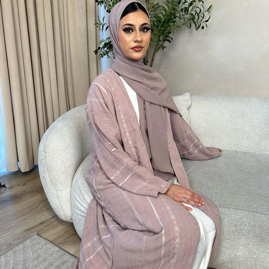 Hanan open abaya navy blue size 54 *ex-display*