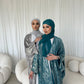 Esra Metallic Open Abaya