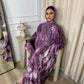 Layaan Tie-Dye Print Butterfly Abaya