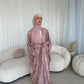 Esra Metallic Open Abaya