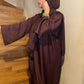 Nida Coloured Abaya chocolate brown *ex display*