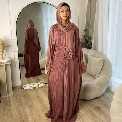 Isra Crinkled Abaya