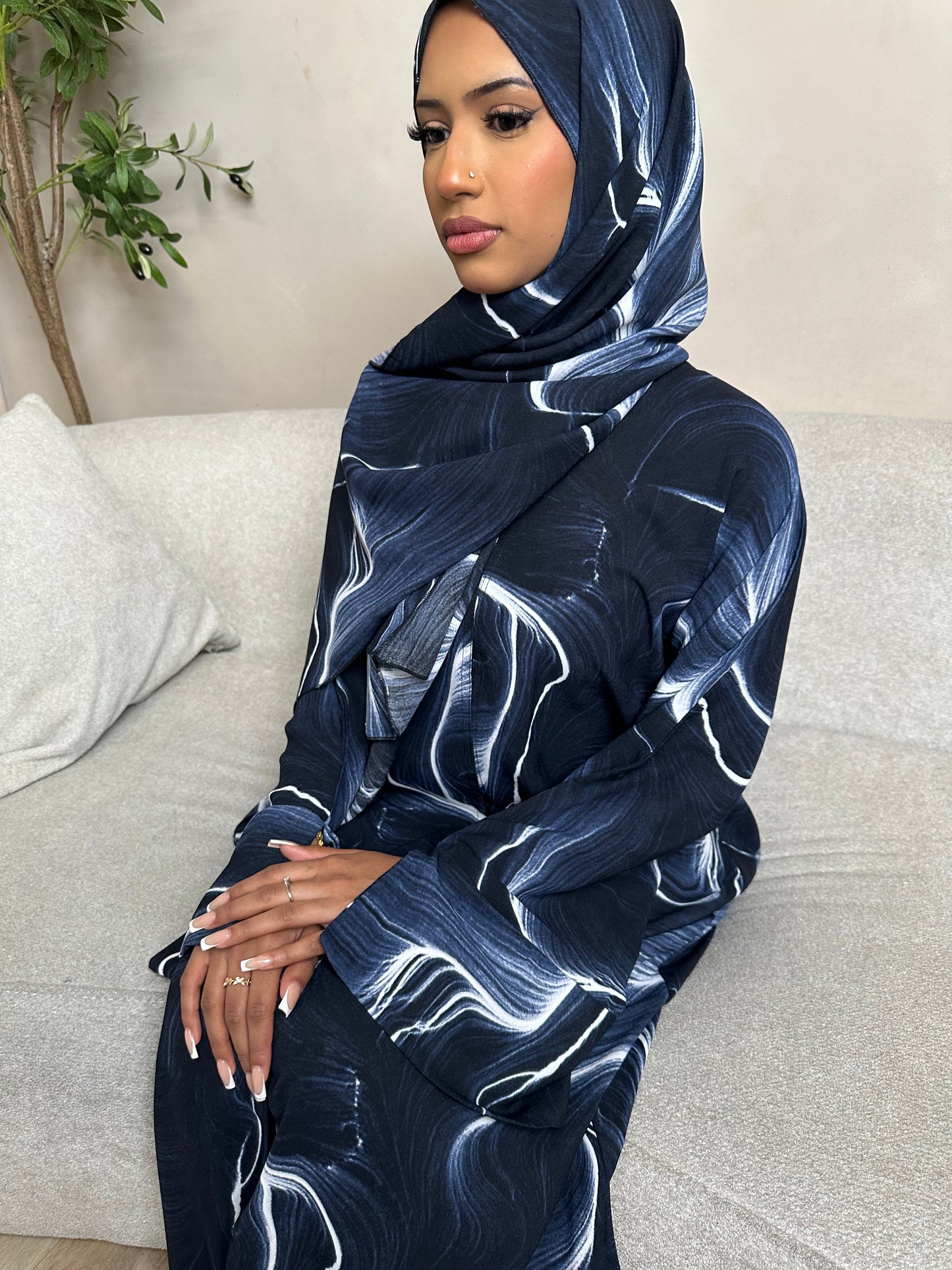 Sara Tie-Dye Print with Matching Hijab