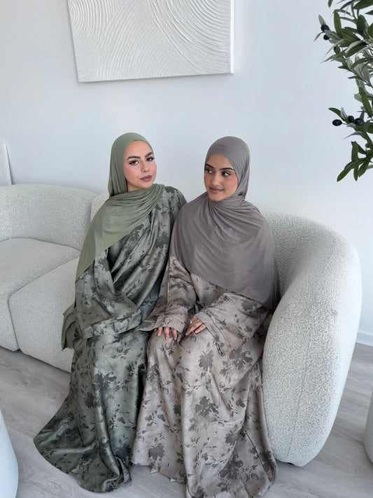 Malika closed printed abayas LIMITED EDITION