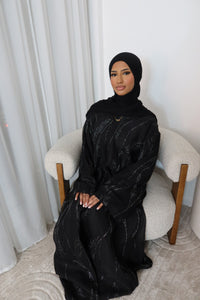 Amira 2.0 Luxury Black Buttoned Abaya LIMITED EDITION DROP