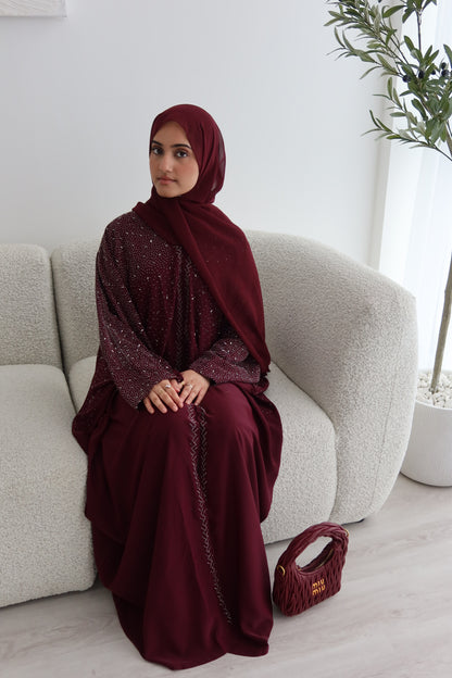 Dounia gem diamonte batwing abaya