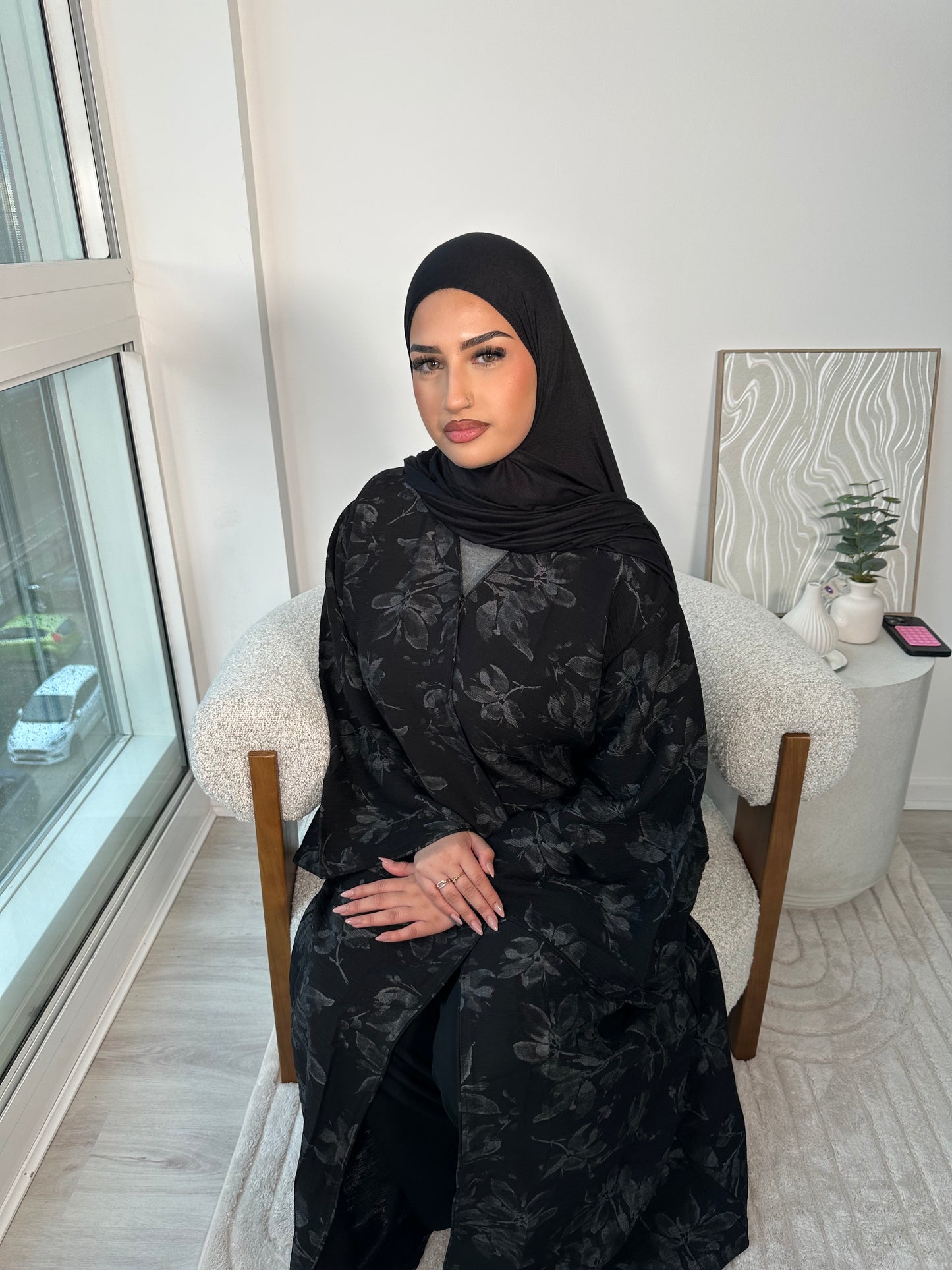 Floral printed abaya *ex display*